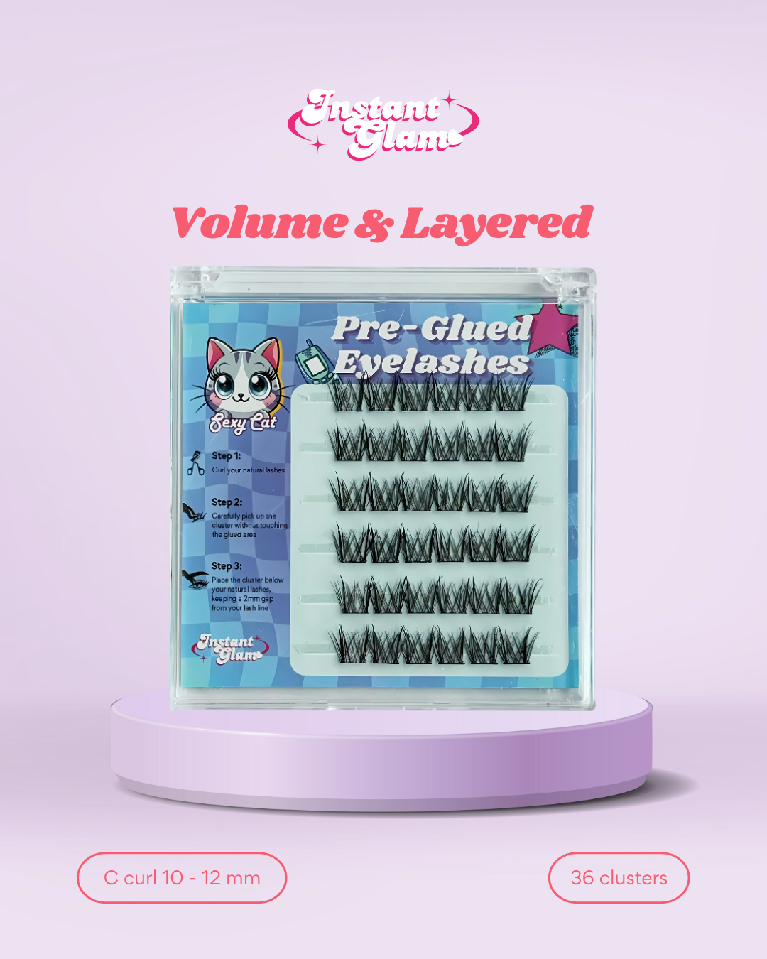 Sexy Cat Pre-Glued Lashes