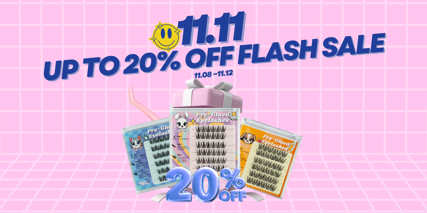 Double 11 press on lashes sale
