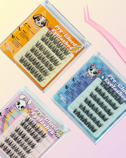 Animal Cuteness Starter Kit – 3 Styles + Tweezer
